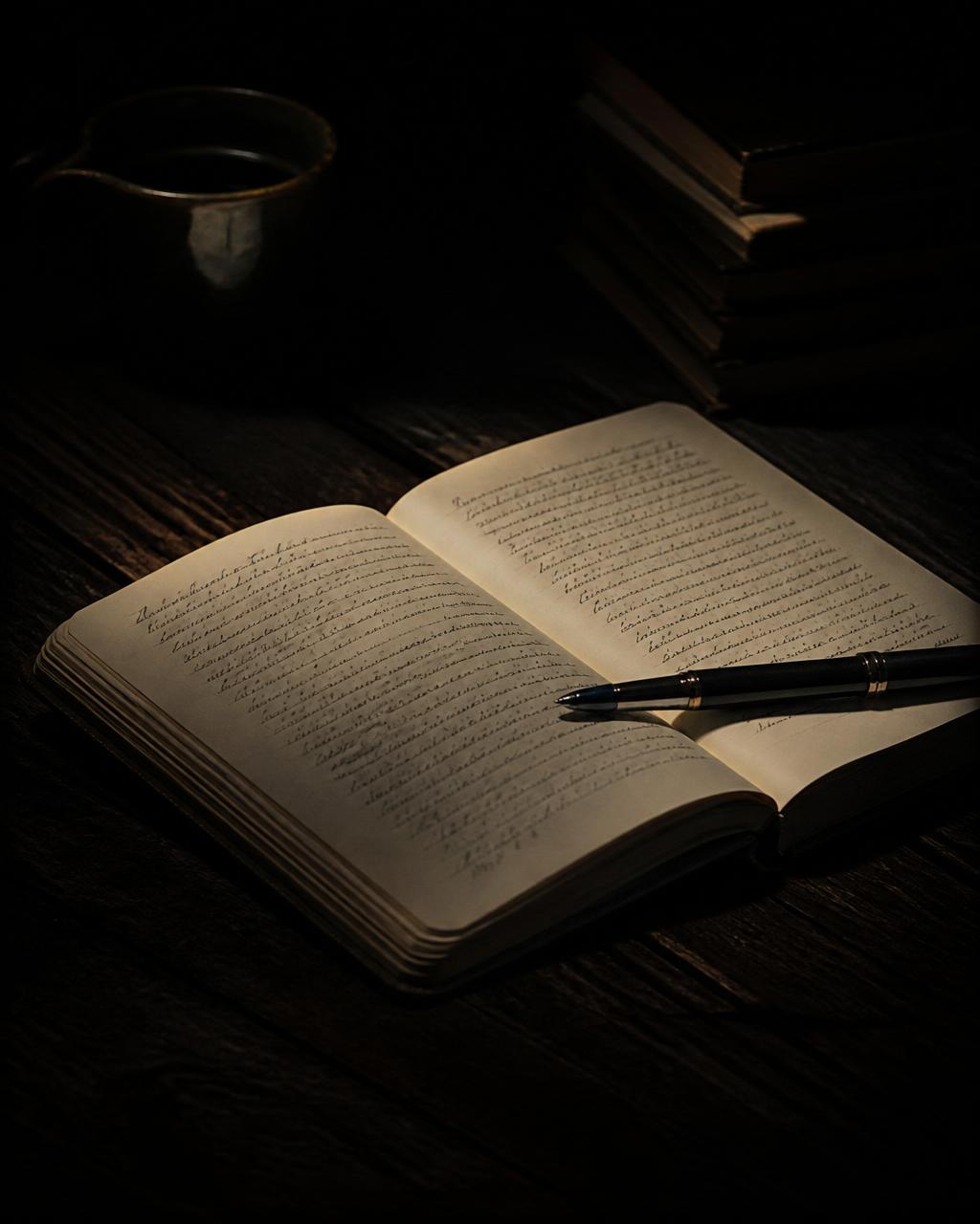 Quiet desk at first light